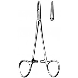 Webster Needle Holder, Straight, Smooth, TC, Length 4 1/2"