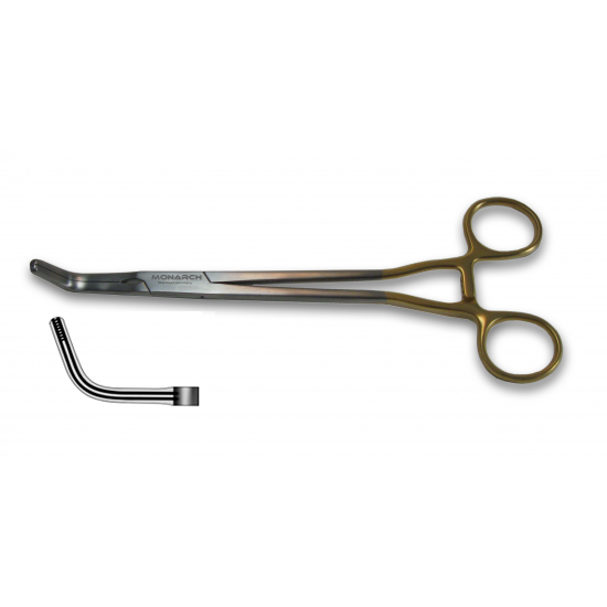 Z-Clamp Hysterectomy Forceps, Angled 8.5"